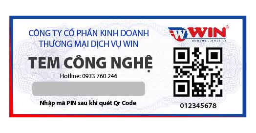 Tem chống hàng giả bảo mật 2 lớp