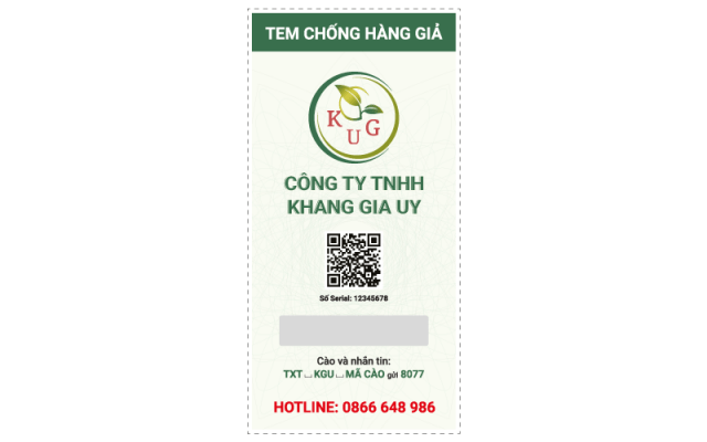 Tem truy xuất nguồn gốc Win