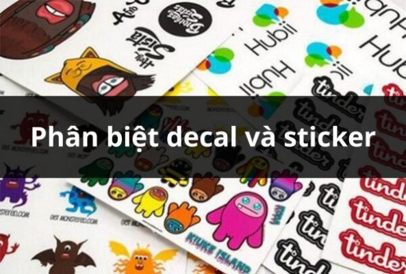 Phân biệt decal và sticker
