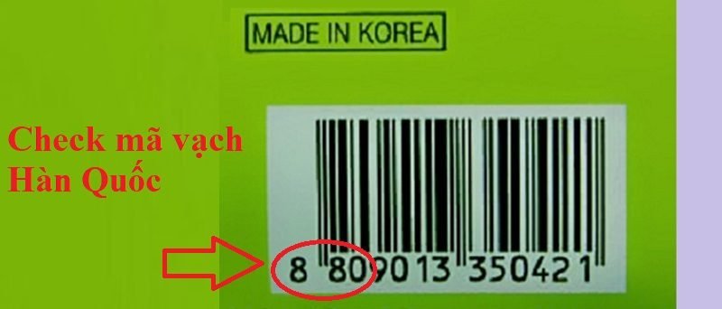 mã vạch của Hàn Quốc