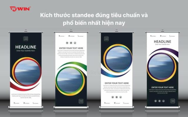 Kích thước standee đúng tiêu chuẩn và phổ biến nhất hiện nay