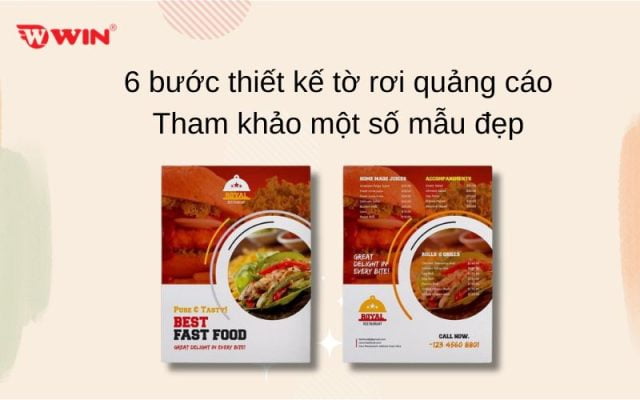 6 bước thiết kế tờ rơi quảng cáo Tham khảo một số mẫu đẹp
