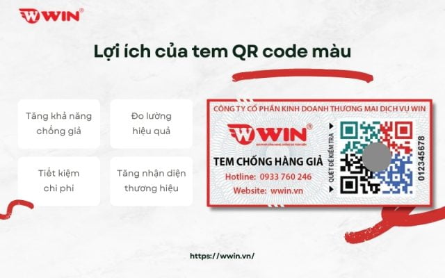 Lợi ích tem QR code màu